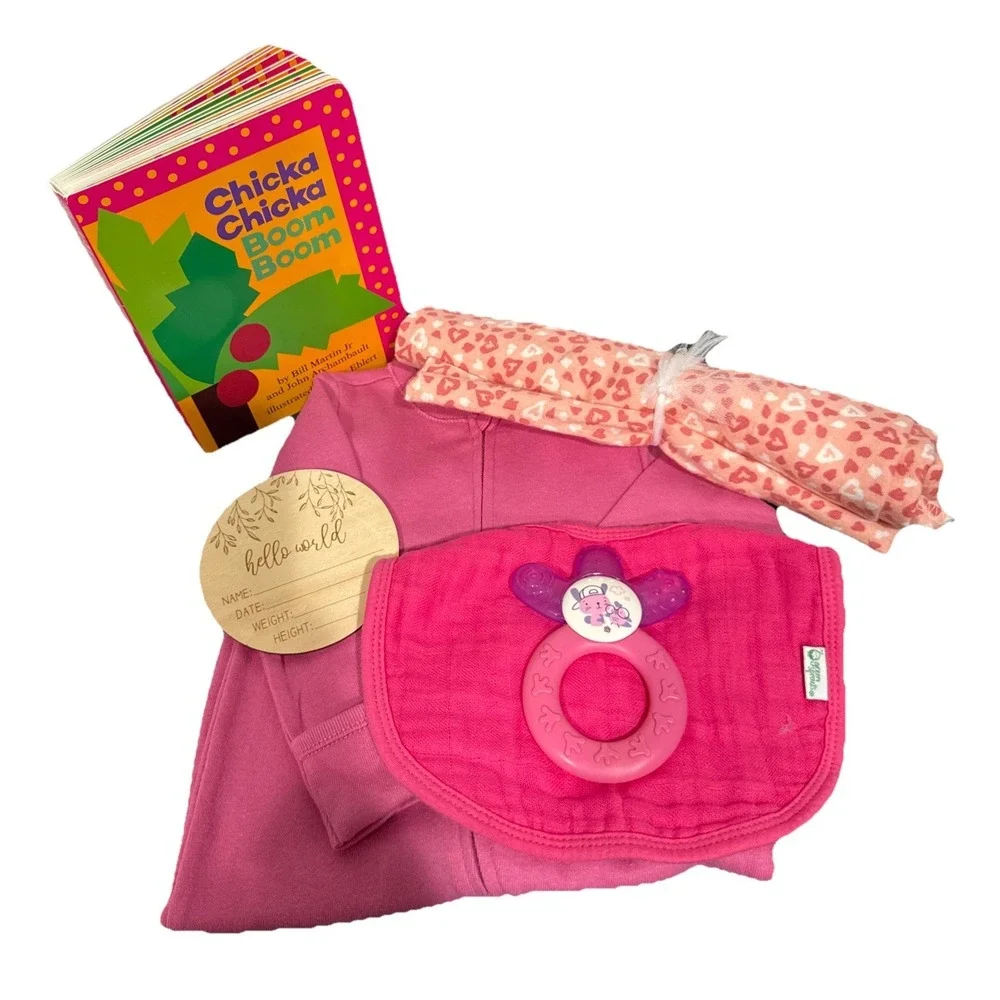 Baby Shower Gift,‎ Newborn Essentials Present; Book, Outfit 3M, Lovey & More